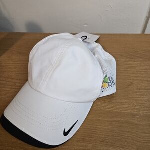 Nike White Cap with Black Logo